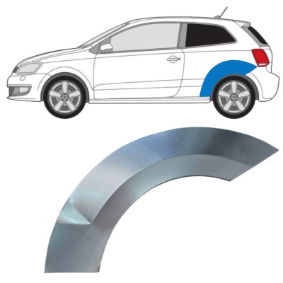 Lem zadního blatníku na Volkswagen Polo 2009-2017 / Levá 16359