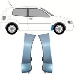 Opravný plech předního blatníku na Volkswagen Polo 1994-1999 / Levá+Pravá / Sada 10264