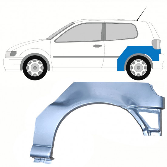 Lem zadního blatníku na VW Polo 1994-1999 / Levá 10192