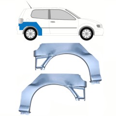 Lem zadního blatníku na Volkswagen Polo 1994-1999 / Levá+Pravá / Sada 10193