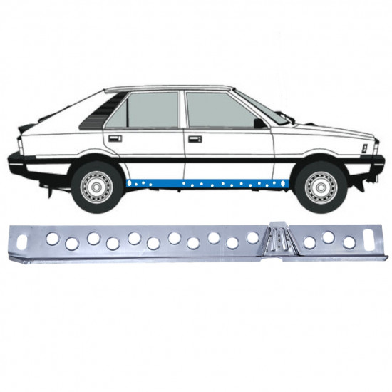 Opravný plech prahu vnitřní na FSO Polonez 1978-2002 / Pravá 12534