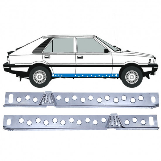 Opravný plech prahu vnitřní na FSO Polonez 1978-2002 / Sada 12536