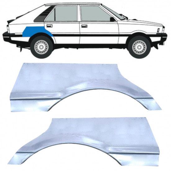 Lem zadního blatníku na FSO Polonez 1978-2002 / Sada 12530