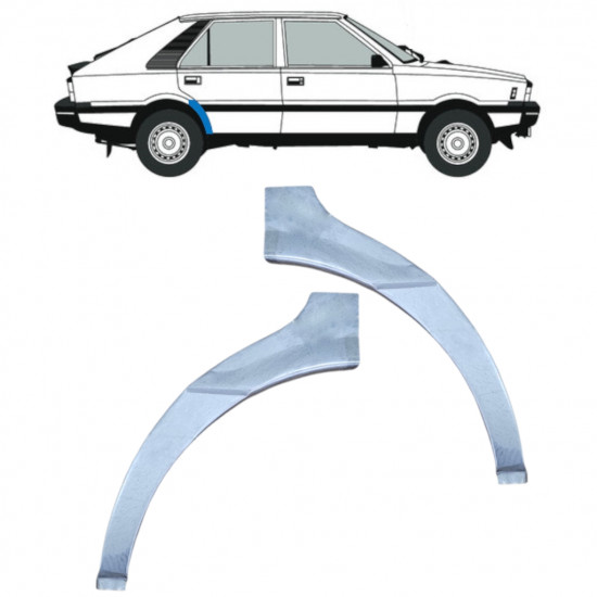 Lem zadního blatníku na FSO Polonez 1978-2002 / Sada 12603