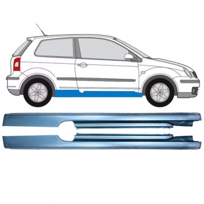 Kompletní práh na Volkswagen Polo 2001-2009 / Levá+Pravá / Sada 12858