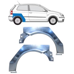 Lem zadního blatníku na Volkswagen Polo 2001-2009 / Levá+Pravá / Sada 16261