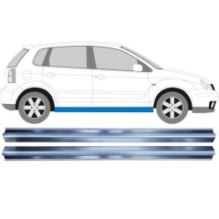 Opravný plech prahu na Volkswagen Polo 2001-2009 / Sada 11933