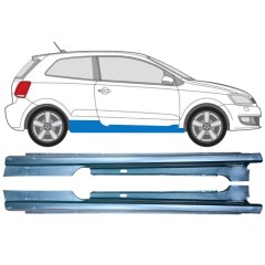 Kompletní práh na Volkswagen Polo 2009-2017 / Levá+Pravá / Sada 12861