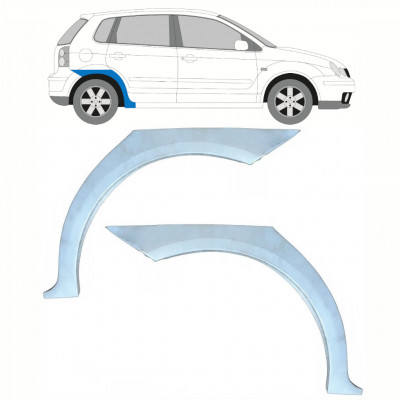 Lem zadního blatníku na VW Polo 2001-2009 / Levá+Pravá / Sada 10132