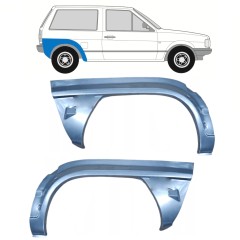 Lem zadního blatníku na Volkswagen Polo 1981-1994 / Levá+Pravá / Sada 10462