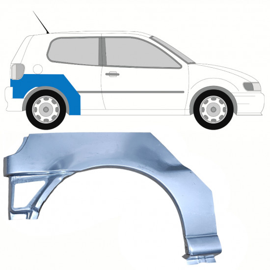 VW POLO 1994-1999 OPRAVA PODBĚHU KOLA / PRÁVA