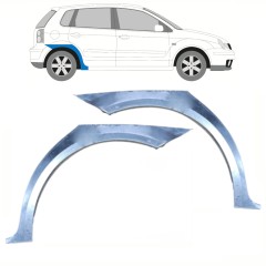 Lem zadního blatníku na Volkswagen Polo 2001-2009 / Levá+Pravá / Sada 10132