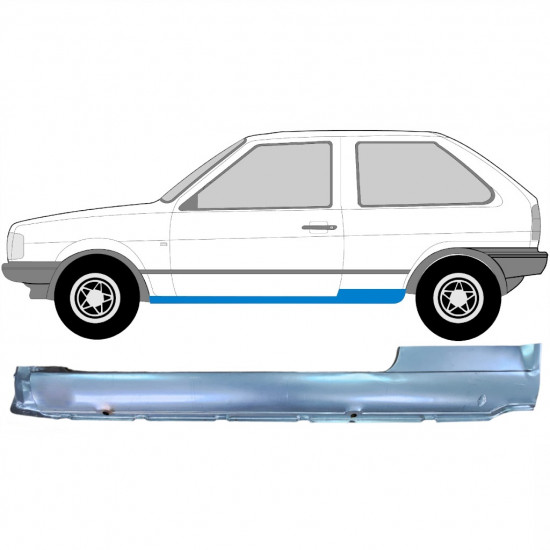 Opravný plech prahu na VW Polo 1981-1994 / Levá 7115