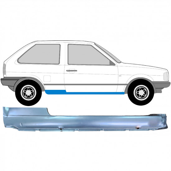 Opravný plech prahu na VW Polo 1981-1994 / Pravá 7114