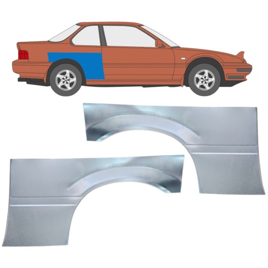 Lem zadního blatníku na Honda Prelude 1987-1992 / Levá+Pravá / Sada 16363