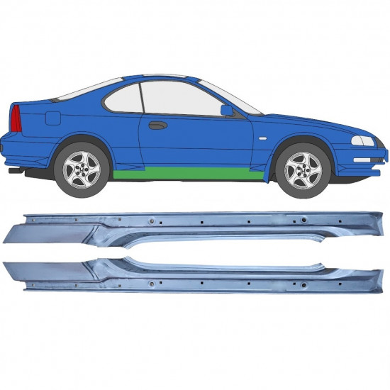 Kompletní práh na Honda Prelude 1992-1996 / Levá+Pravá / Sada 9282