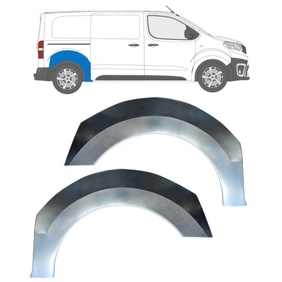 Lem zadního blatníku na Toyota Proace Verso 2016- / Levá+Pravá / Sada 15577