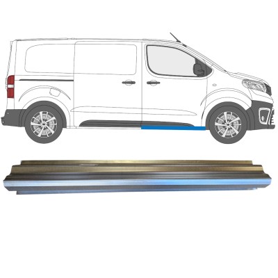 Opravný plech prahu předních dveří na Toyota Proace Verso 2016- / Levá = Pravá (symetrická) 14902