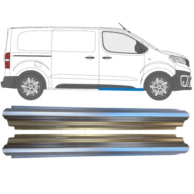 Opravný plech prahu předních dveří na Toyota Proace Verso 2016- / Levá = Pravá (symetrická) / Sada 14903