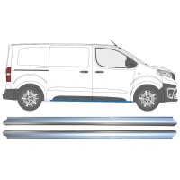 Opravný plech spodní části prahu na Toyota Proace Verso 2016- / Levá+Pravá / Sada 15601