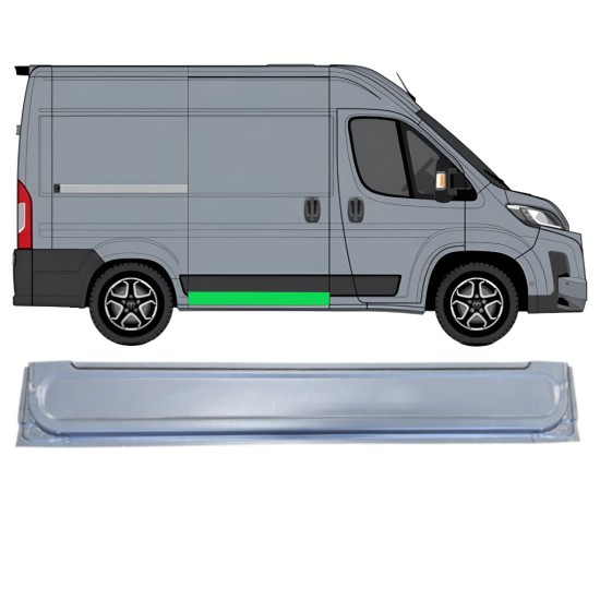 Opravný plech posuvných dveří vnitřní na Toyota Proace Max 2024- / Pravá 16632
