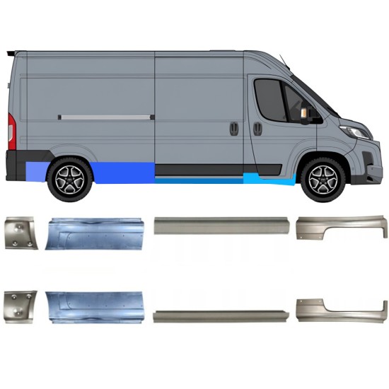 Opravný plech sada na Toyota Proace Max 2024- / Levá+Pravá / 16706