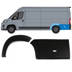 Sada bočních lišt zadního podběhu na Toyota Proace Max 2024- / Levá 15892