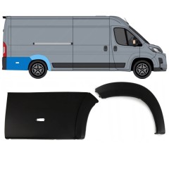 Sada bočních lišt zadního podběhu na Toyota Proace Max 2024- / Pravá 15891