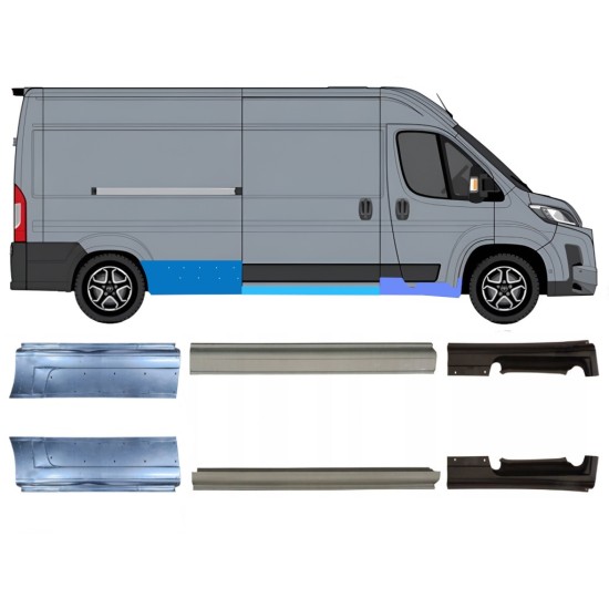 Opravný plech prahu na Toyota Proace Max 2024- / Levá+Pravá / Sada 16708
