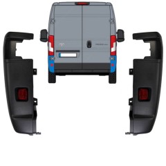 Roh zadního nárazníku 270 stupňů na Toyota Proace Max 2024- / Levá+Pravá / Sada 15930
