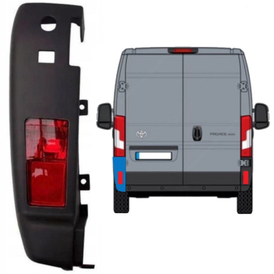 Roh zadního nárazníku pro světlo na Toyota Proace Max 2024- / Levá 15936