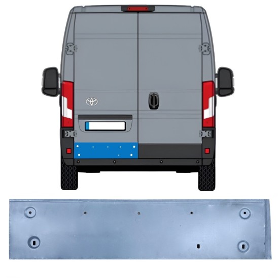 Opravný plech zadních dveří