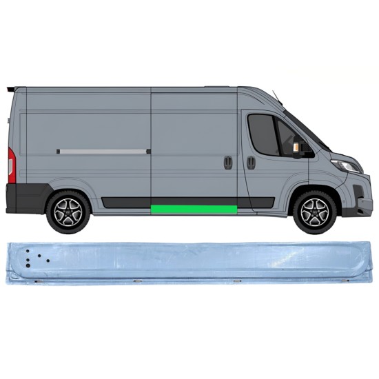 Opravný plech posuvných dveří vnitřní na Toyota Proace Max 2024- / Pravá 16633