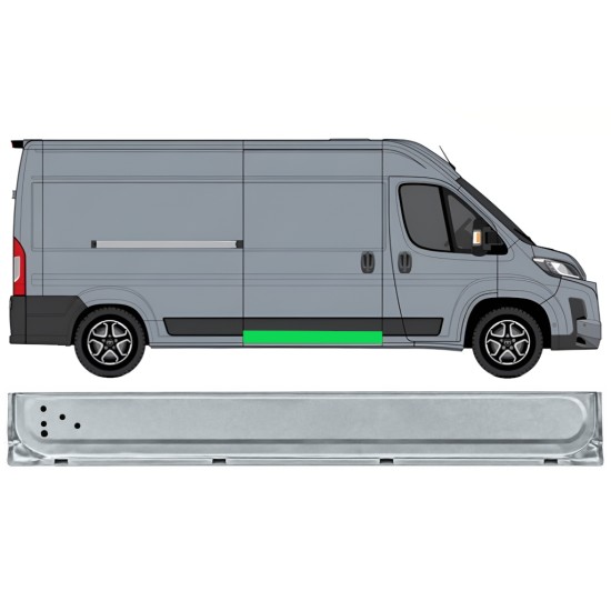 Opravný plech posuvných dveří vnitřní na Toyota Proace Max 2024- / Pravá 17046