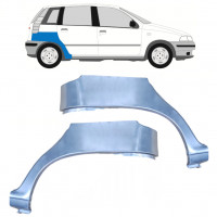 Lem zadního blatníku na Fiat Punto 1 1993-1999 / Levá+Pravá / Sada 9687