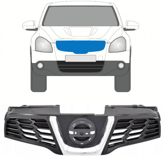 Mřížka na Nissan Qashqai 2010-2013 7490