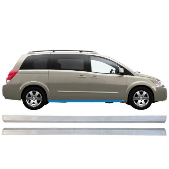 Opravný plech spodní části prahu na Nissan Quest 2003-2009 / Levá+Pravá / Sada 15105