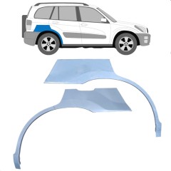 Lem zadního blatníku na Toyota Rav4 2000-2005 / Levá+Pravá / Sada 9432