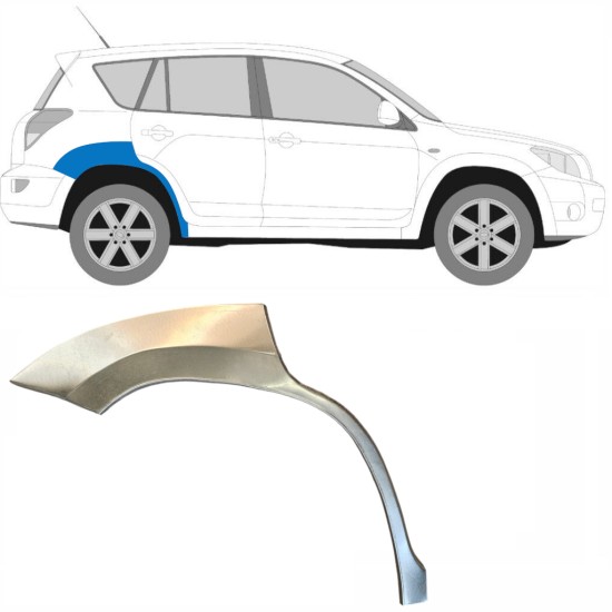 Lem zadního blatníku na Toyota Rav4 2006-2013 / Pravá 14753 Lem zadního blatníku na Toyota Rav4 2006-2013 / Pravá 14753