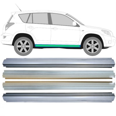 Opravný plech prahu vnitřní + vnější na Toyota Rav4 2006-2013 / Levá+Pravá / Sada 14910