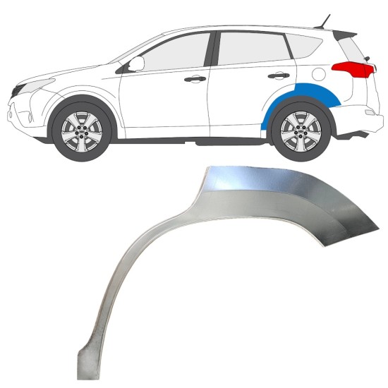 Lem zadního blatníku na Toyota Rav4 2013-2018 / Levá 16489