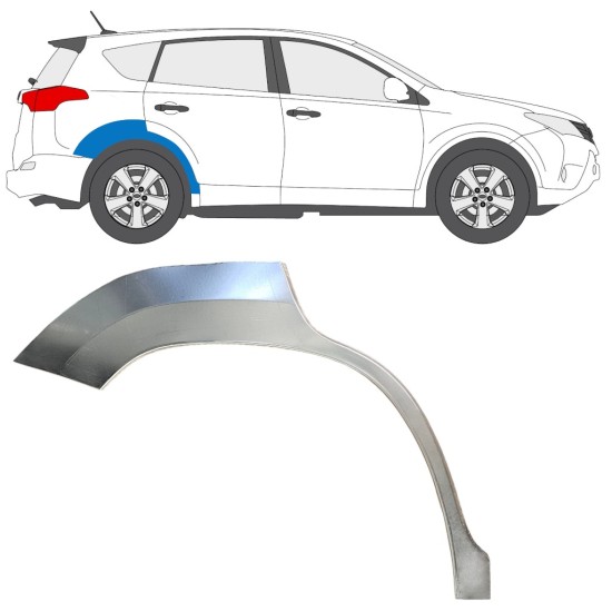 Lem zadního blatníku na Toyota Rav4 2013-2018 / Pravá 16488