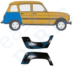 Lem zadního blatníku na Renault 4 1962-1993 / Levá+Pravá / Sada 9708