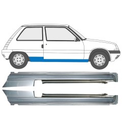 Kompletní práh na Renault 5 1984-1996 / Levá+Pravá / Sada 9706