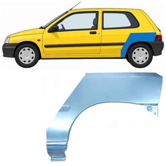 Lem zadního blatníku na Renault Clio I 1990-1998 / Levá 7681