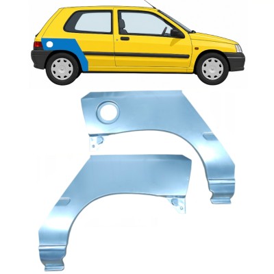 Lem zadního blatníku na Renault Clio I 1990-1998 / Levá+Pravá / Sada 9848