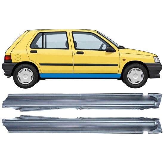 Kompletní práh na Renault Clio I 1990-1998 / Levá+Pravá / Sada 11014