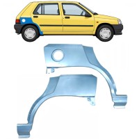 Lem zadního blatníku na Renault Clio I 1990-1998 / Levá+Pravá / Sada 9849