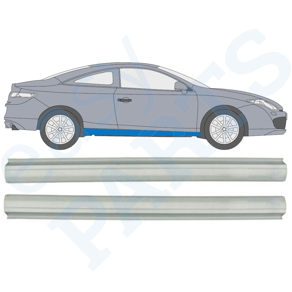 Tappetini Auto Renault Laguna 3 Coupé 2008-2015: Kit 4 Pezzi In Moquette Alta Qualità Con Ricamo Bandiera Francia