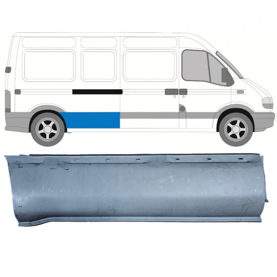 Opravný plech boku na Opel Movano / R Master 1998-2010 / LWB / Pravá 7371